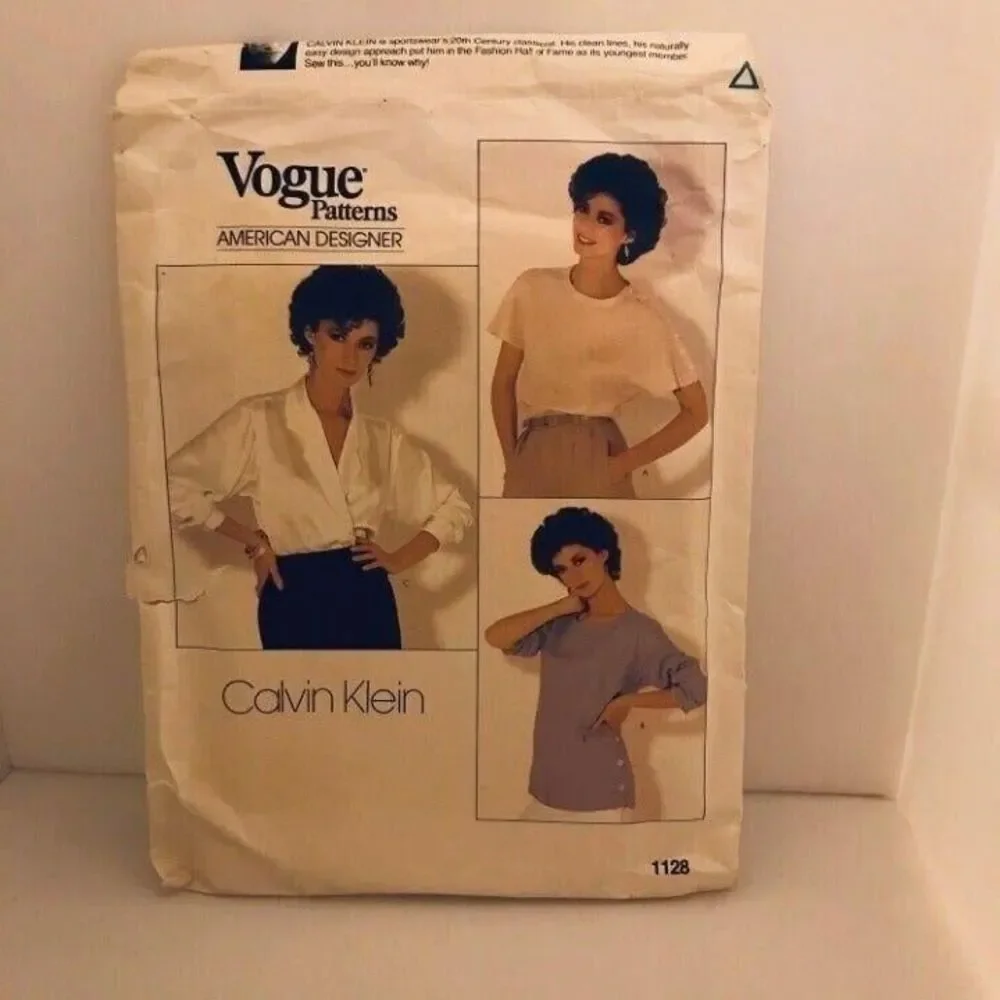 #1128 Vogue Blouse WOMENS TOP OFFICE WORK sewing pattern 14 NOS